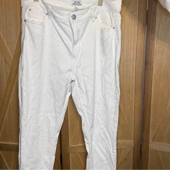 H&H (Harmony & Havoc White Skinny Jeans with Stretchy Fit shirt Size 12 - Picture 5 of 8